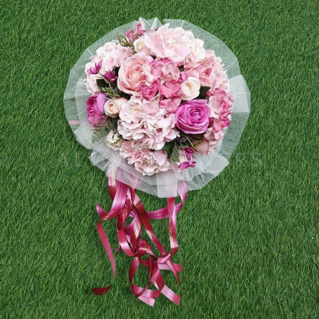 Elegance Wedding Car Flowers – Premium Floral Arrangements with Netting
