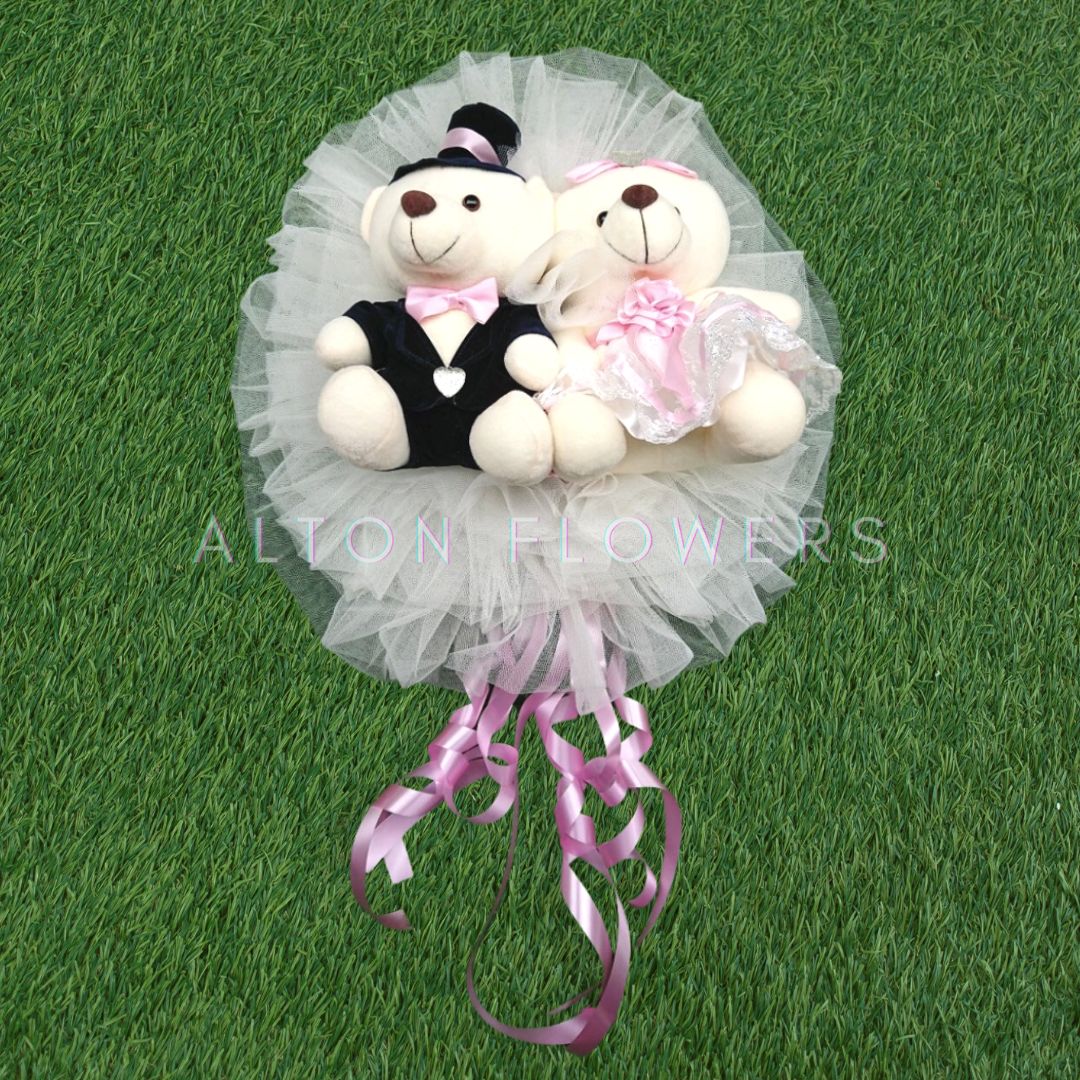 Handcrafted Bridal Wedding Car Decorations Front Bonnet Flowers Ribbon Flower Floral Silk Artificial Bouquet Centerpiece