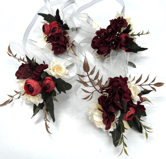 Wedding Car hand crafted Decorations Door Handle Flowers Ribbon Flowers Floral Silk Artificial Bouquet Acar034
