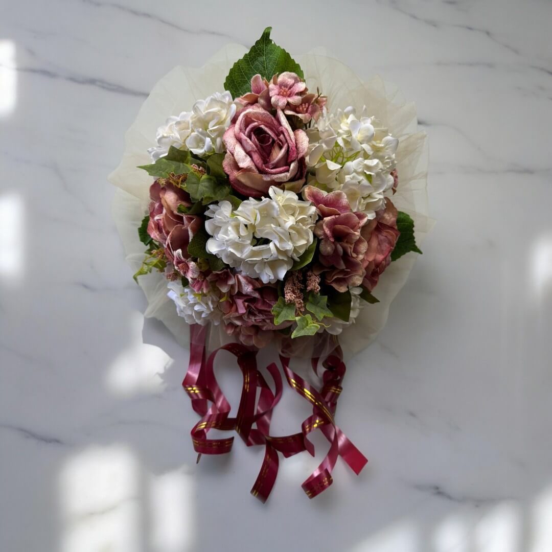 Elegance Wedding Car Flowers – Premium Floral Arrangements with Netting