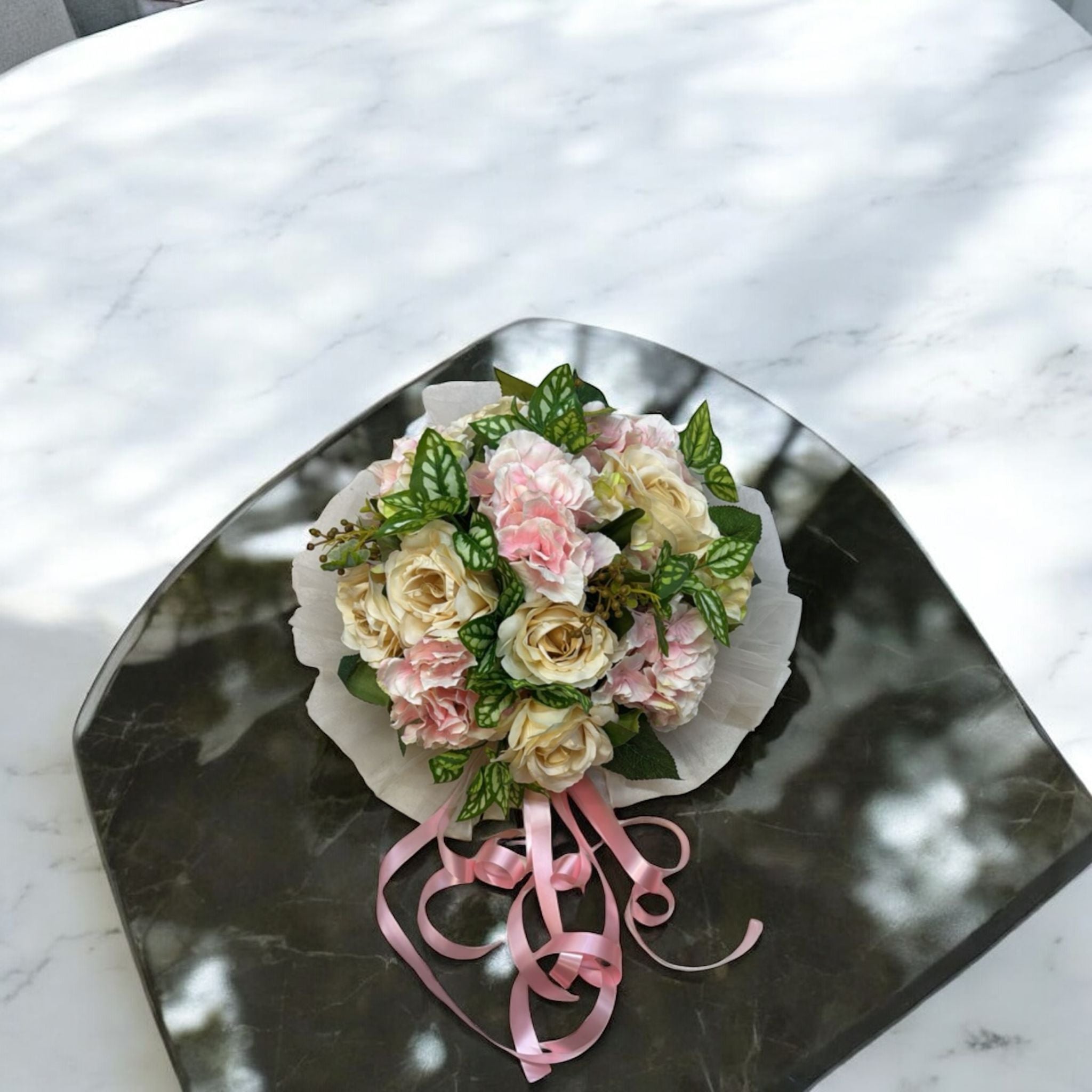 Elegance Wedding Car Flowers – Premium Floral Arrangements with Netting