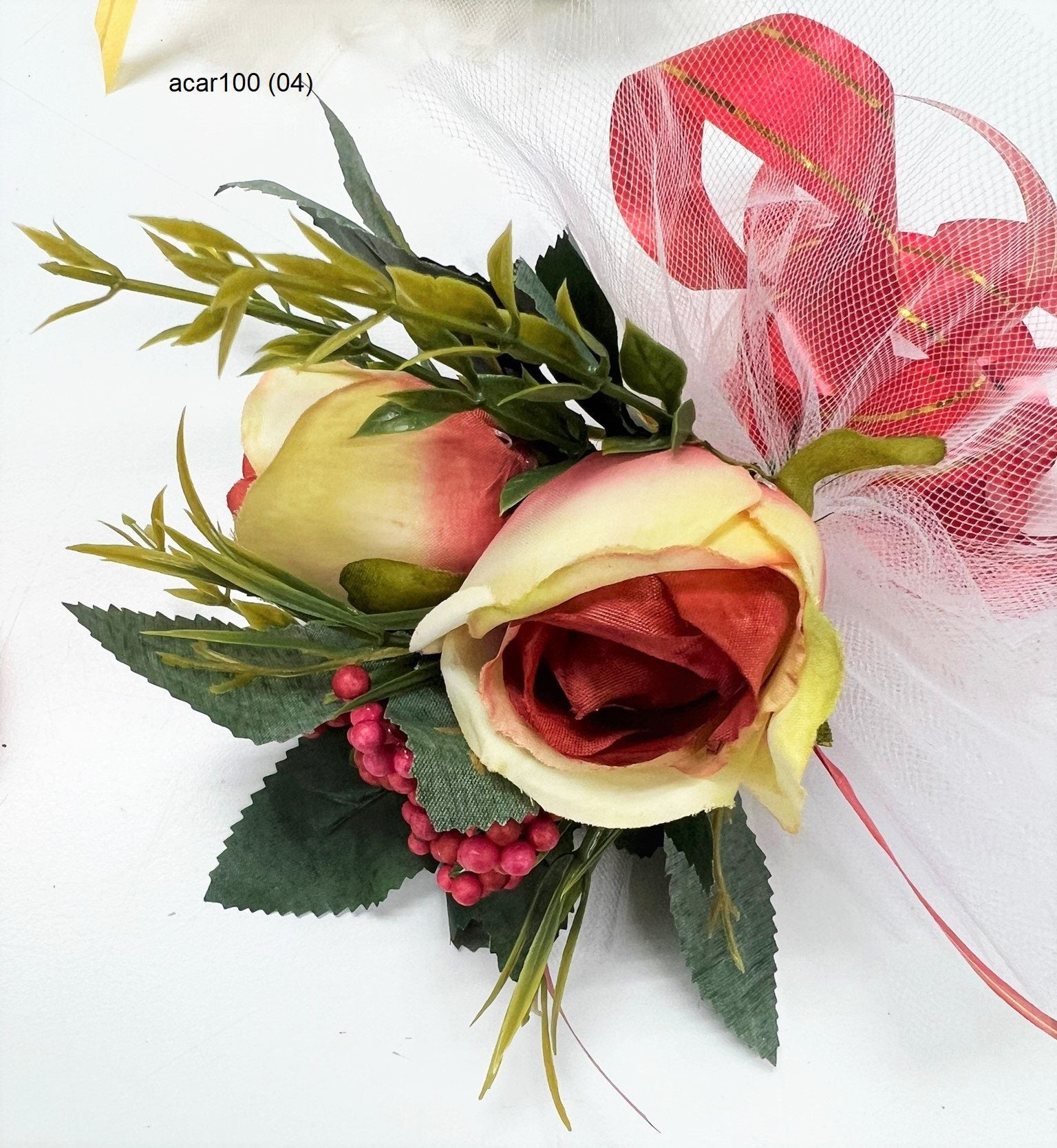 Wedding Car hand crafted Decorations Door Handle Flowers Ribbon Flowers Floral Silk Artificial Bouquet Acar001