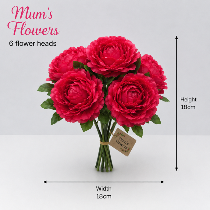 Realistic artificial Flower Mum Bush by Alton Flowers, vibrant home decor for events and seasonal decoration