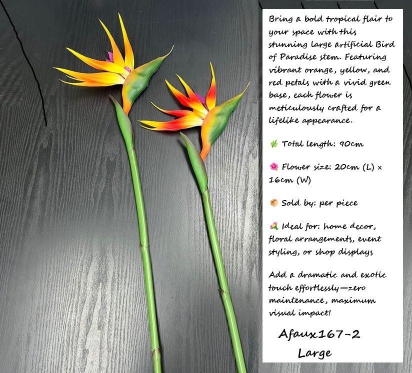Flower Bird of Paradise Rubber Afaux167