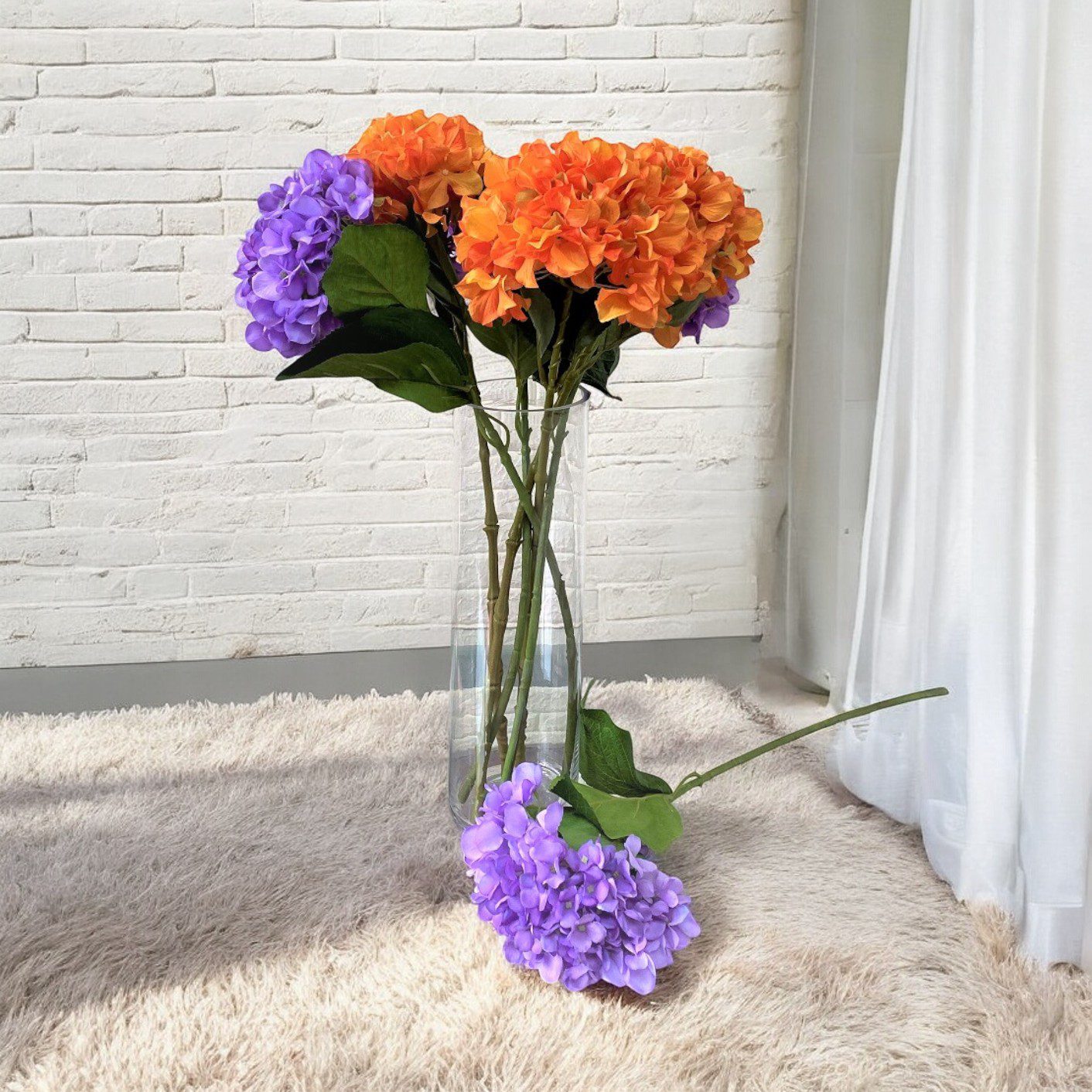 Flower Hydrangea Single Stalk Afaux507