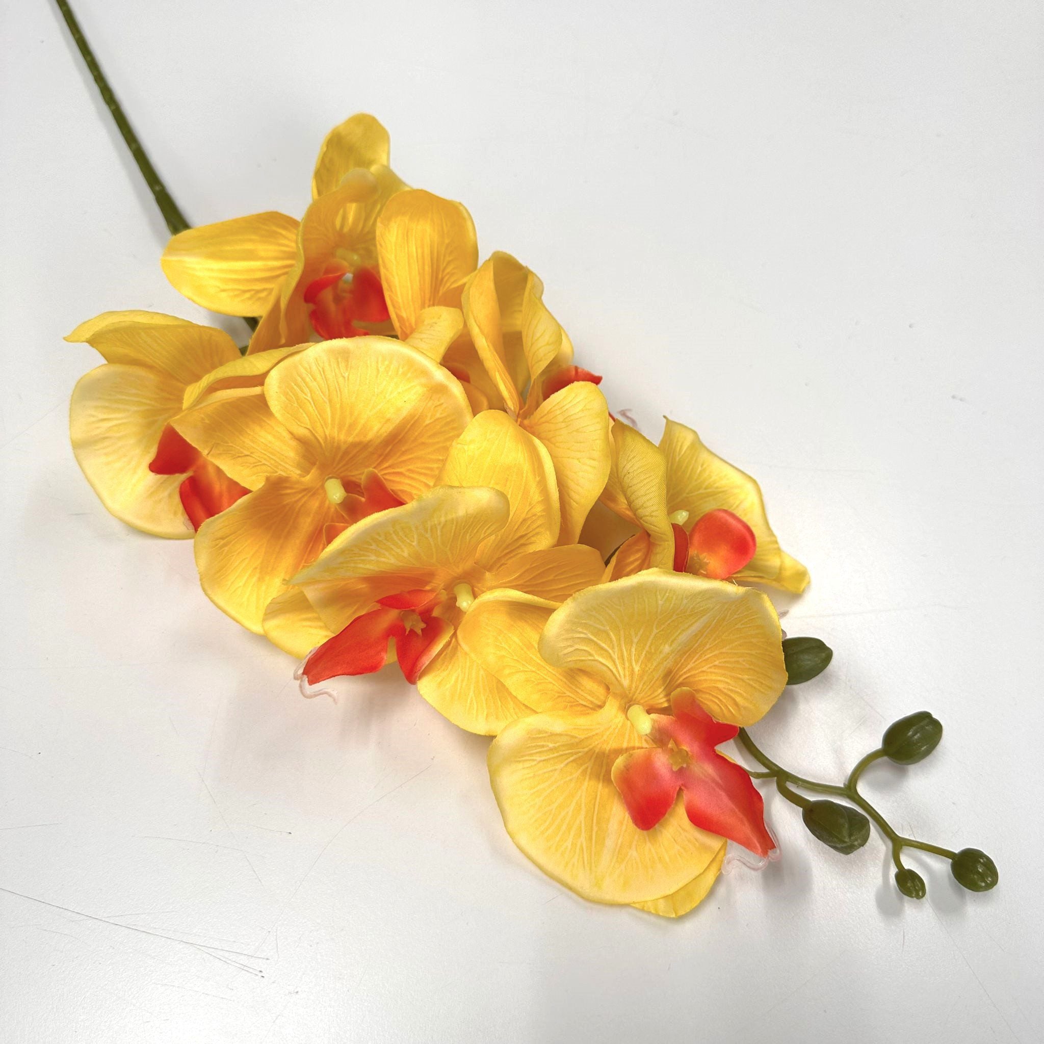 Flower Orchid Butterfly x 8 flower heads Artificial Afaux557
