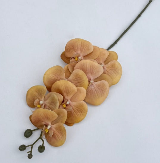 Flower Orchids Cybidium x7 flower heads per stalk artificial Afaux608