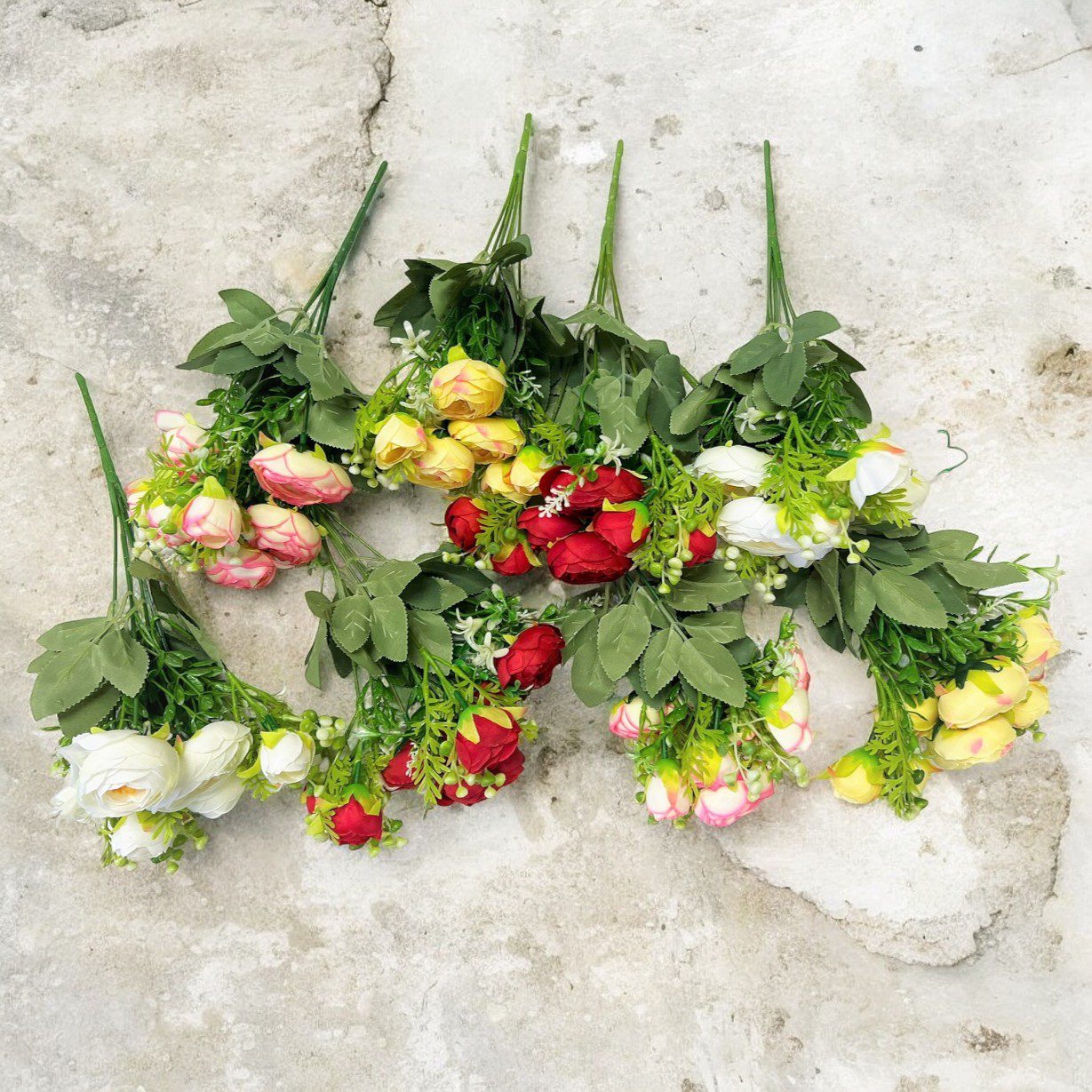 Flower Bulb Bush Artificial x 8 flower heads, arrangement, home decor Afaux711