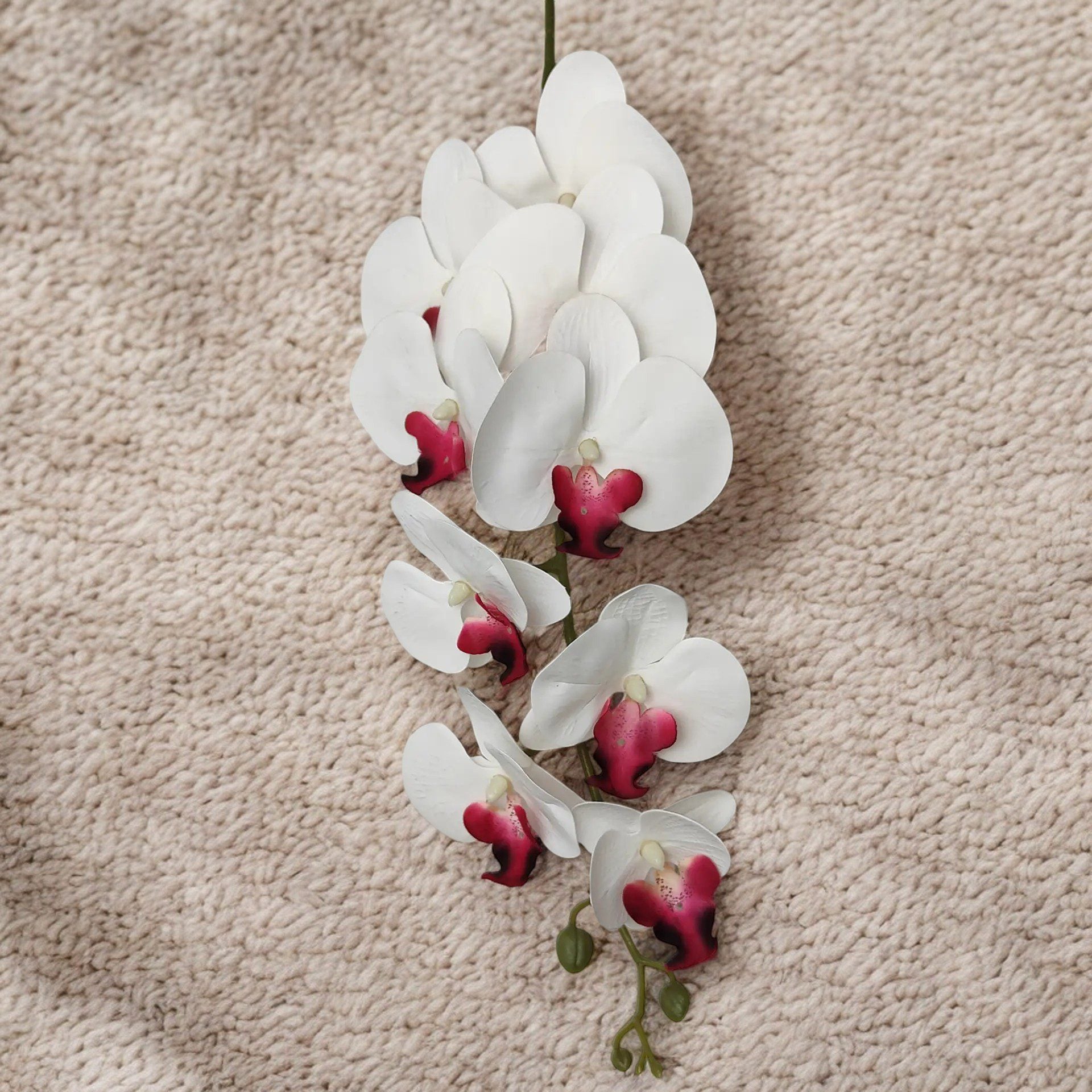 Orchids with Red center Artificial Afaux734