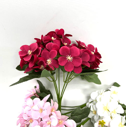 Mini Hydragena Bush x5 stems, Artificial, Home Decor, Flower Arrangement, Garden, Events Afaux740