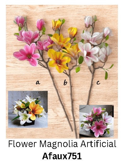 Flower Magnolia Artificial Afaux751