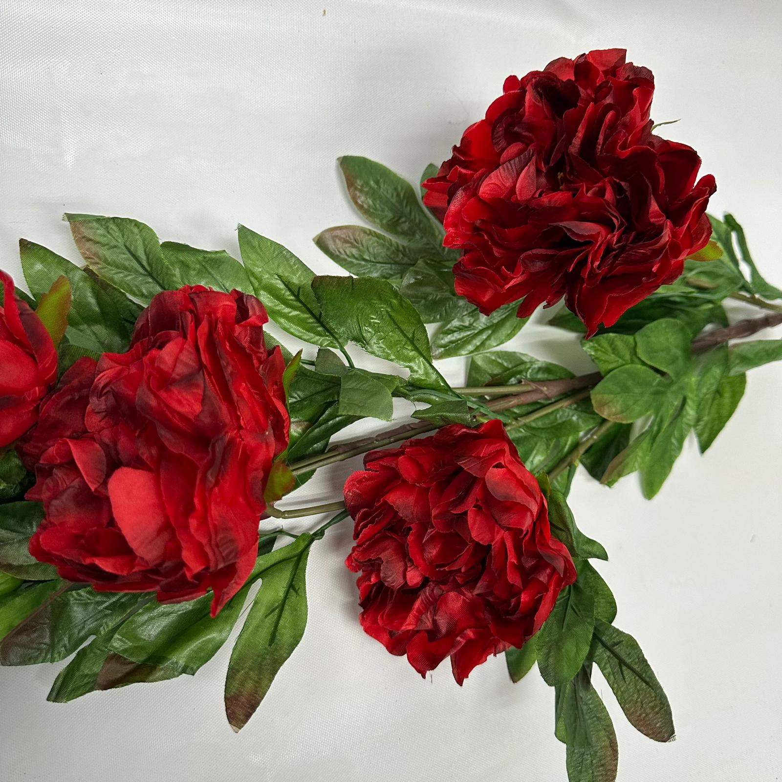 Artificial Peony Stalk 5 Heads Mu dan Hua Afaux755