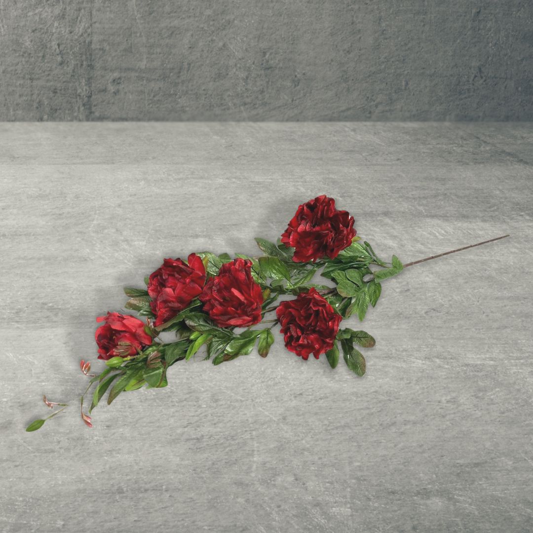 Artificial Peony Stalk 5 Heads Mu dan Hua Afaux755