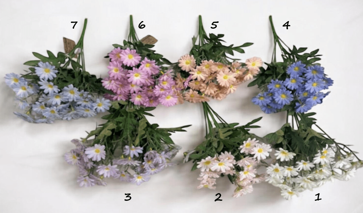 Artificial Flower Daisy Bush for decoration, events, garden & homes Afaux779