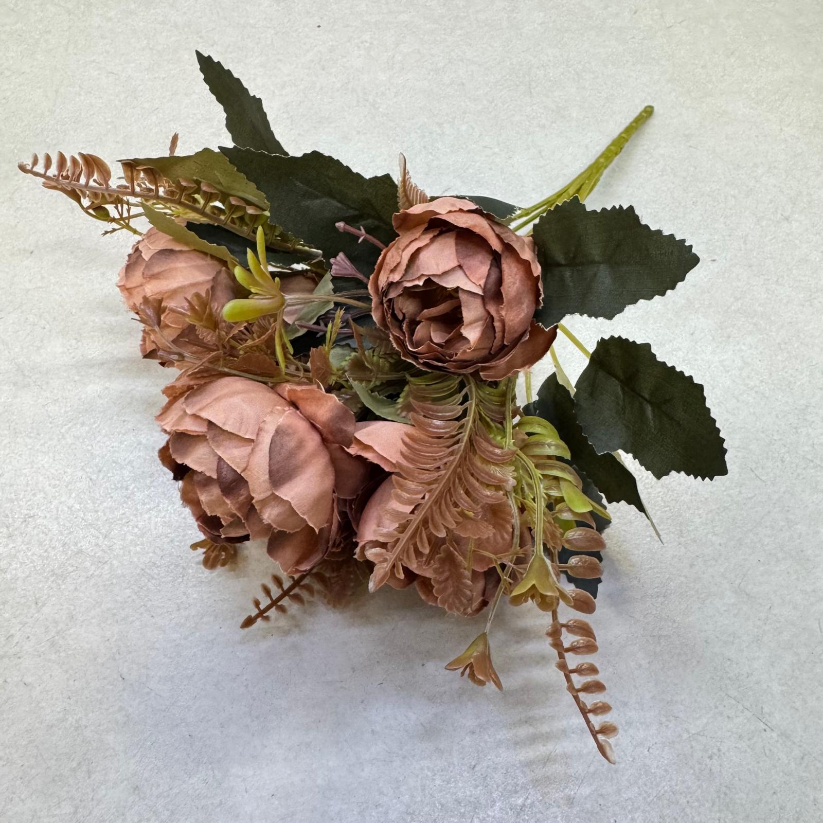 Artificial Flower Bush Rose Bud, home decor, garden, events Afaux787