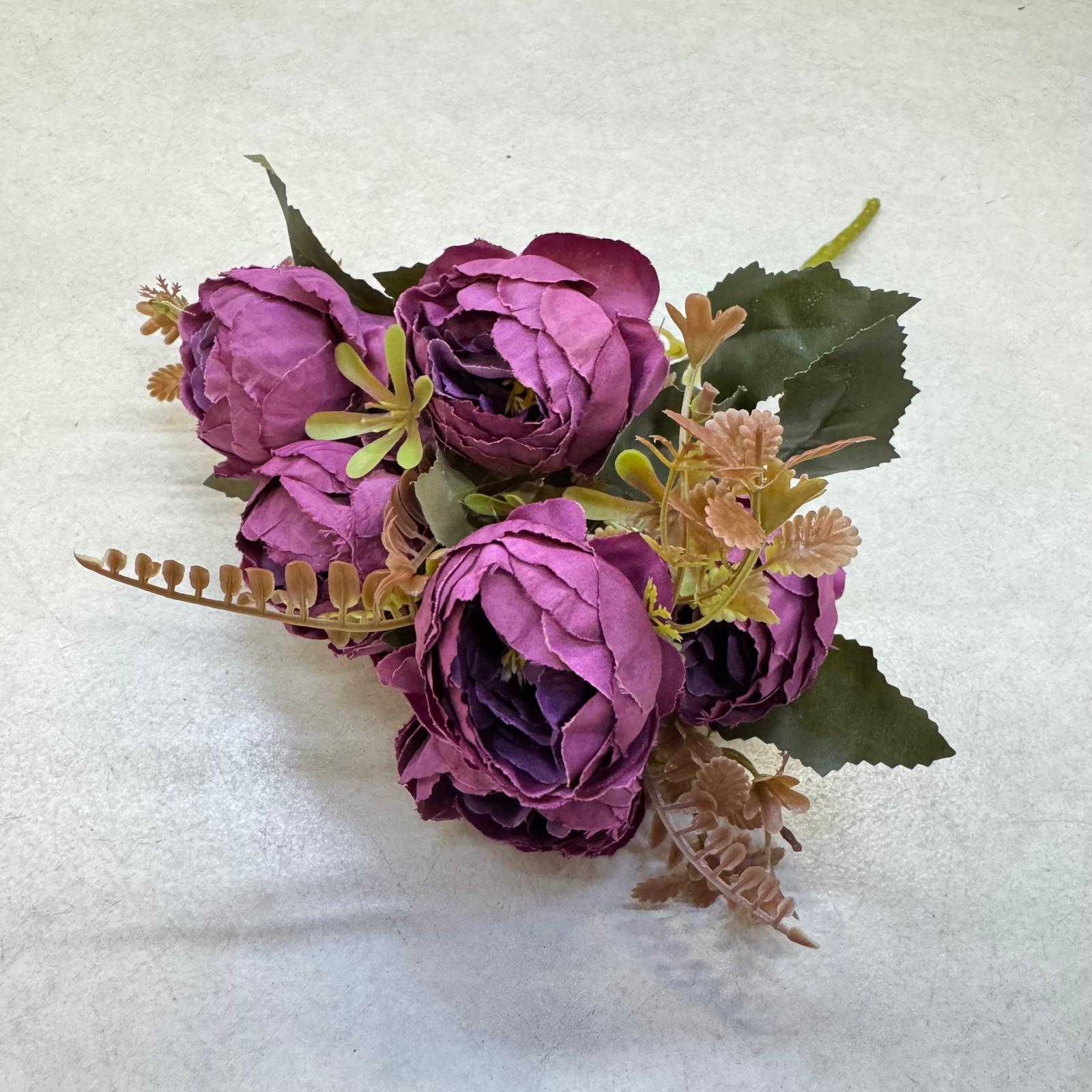 Artificial Flower Bush Rose Bud, home decor, garden, events Afaux787