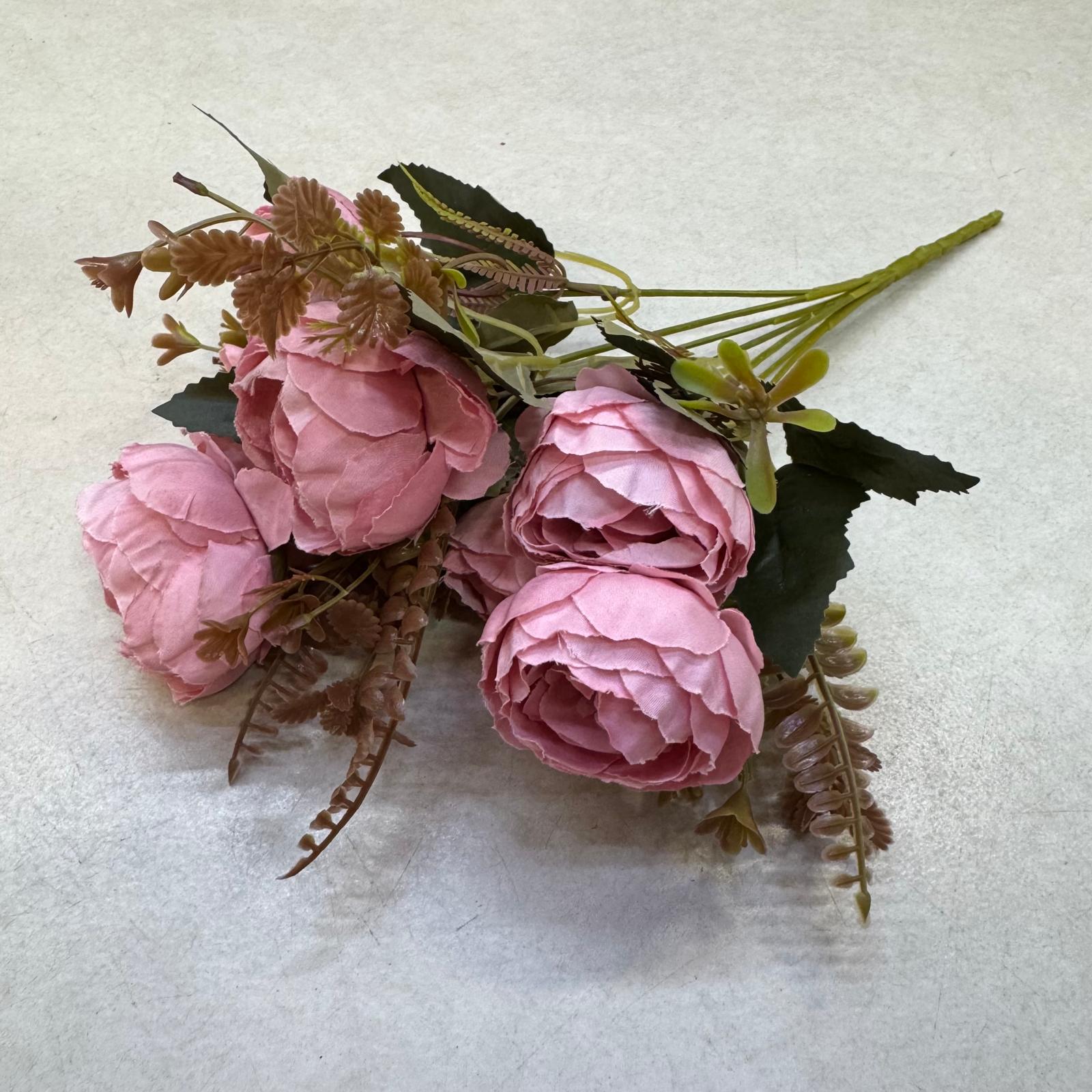 Artificial Flower Bush Rose Bud, home decor, garden, events Afaux787