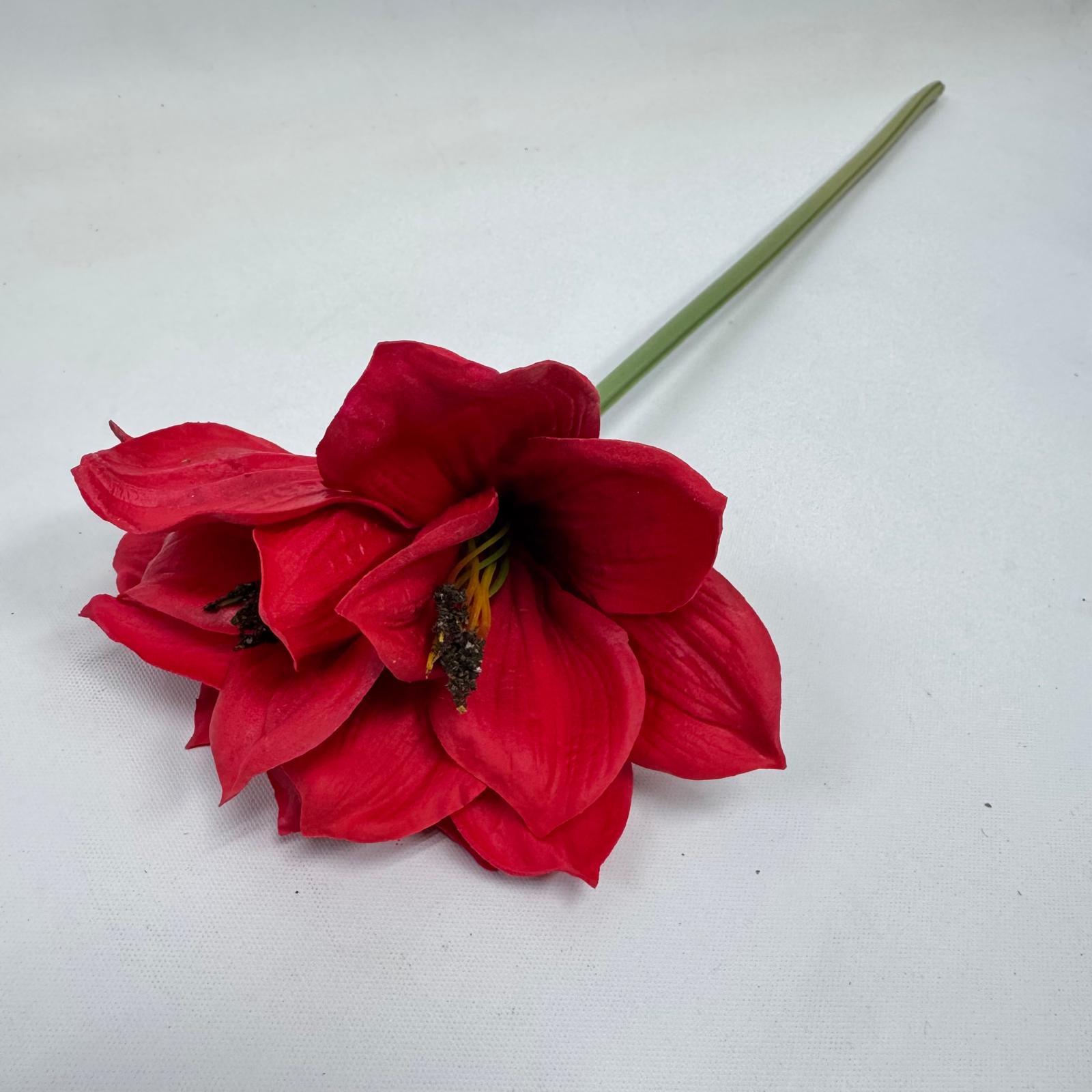 Artificial Real-Touch Amaryllis – 55cm Soft Faux Flowers, 5 Colors Afaux793