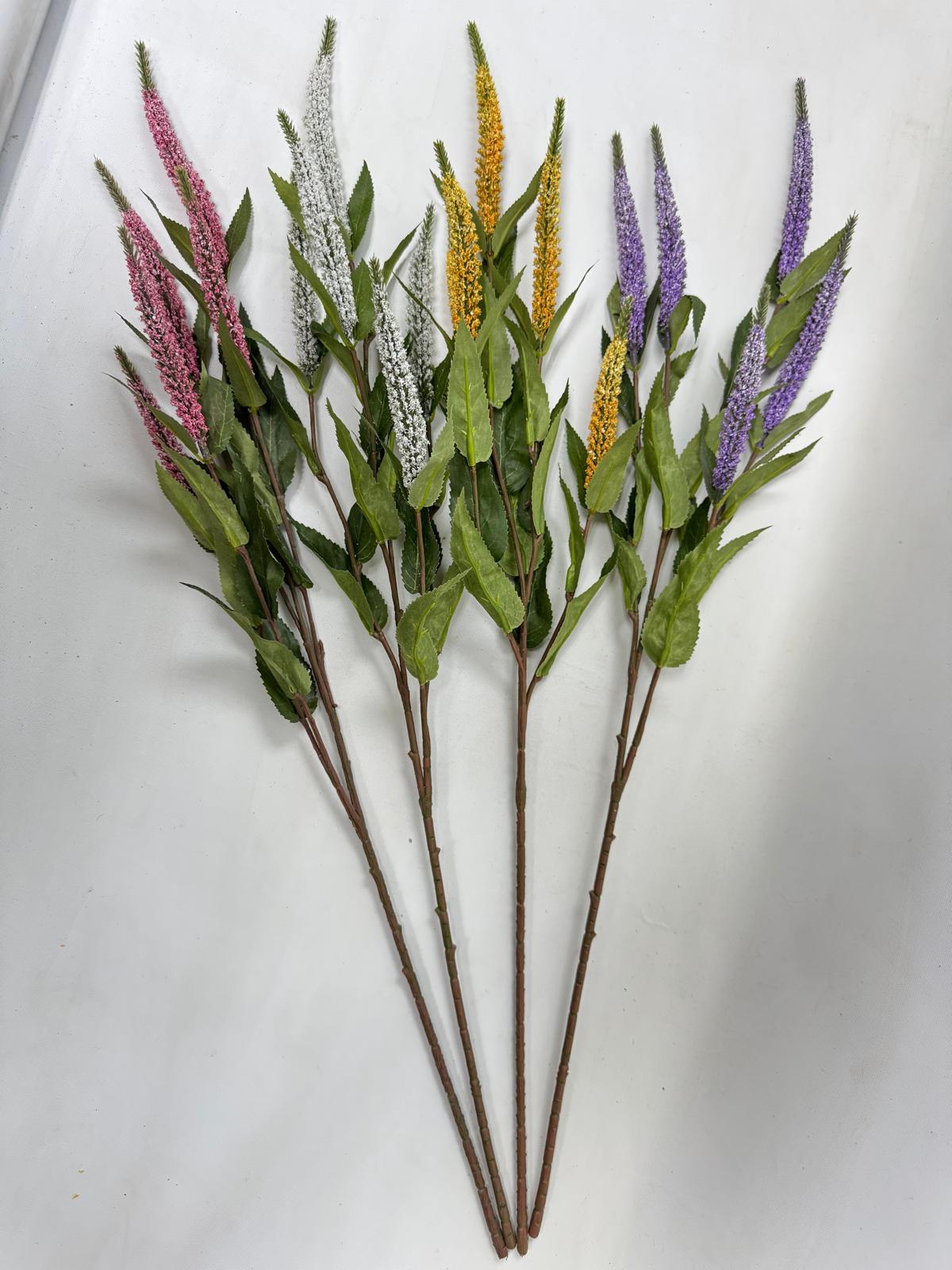 Artificial Veronica Flower Stems – 70cm Faux Floral Sprays in 4 Colors Afaux796