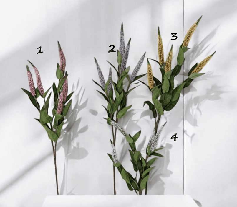 Artificial Veronica Flower Stems – 70cm Faux Floral Sprays in 4 Colors Afaux796