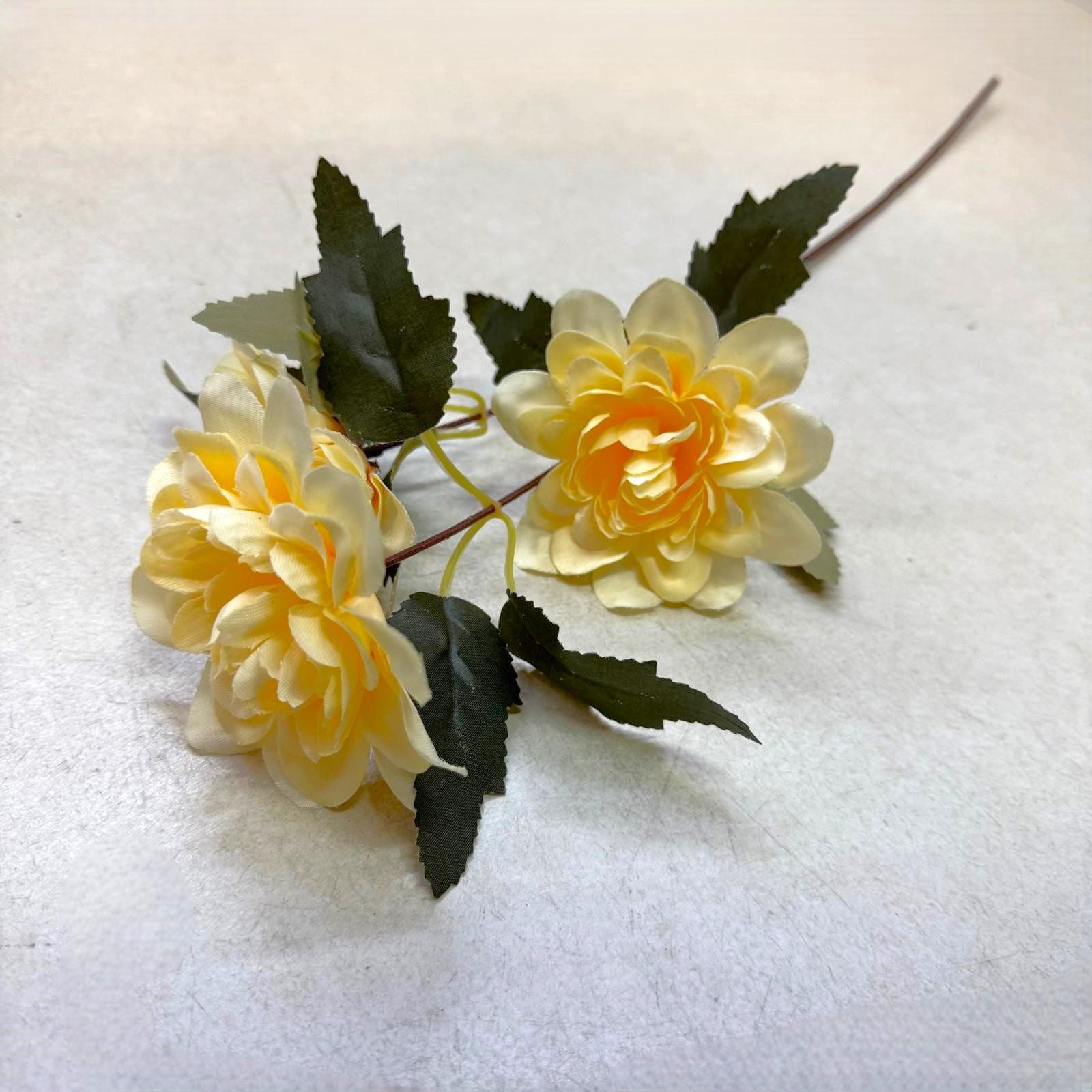 12 pcs Flower Artificial Dahlia Spray x3 heads, flower arrangement, home decor, garden, events Afaux802 x12pcs