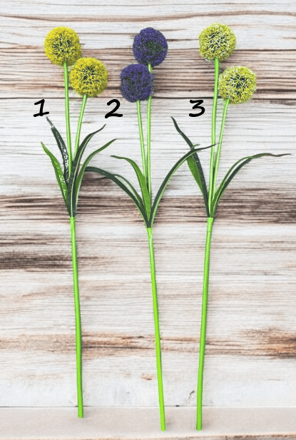 Artificial Flower Pom Pom x2 heads, home decor, garden, events, Afaux804