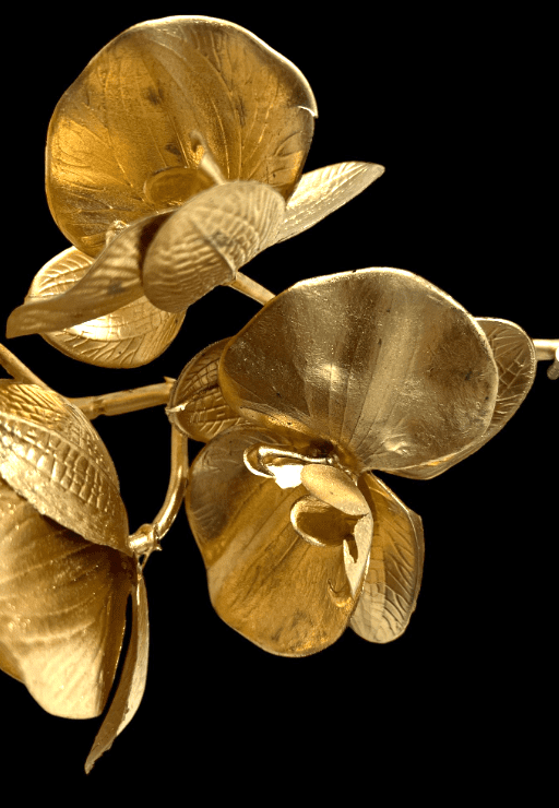 12 pcs Plant Artificial Orchid Gold Stalk, Home decor, flower arrangement, events Afaux805 x12pcs