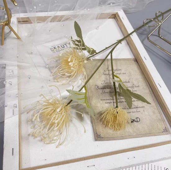 Artificial Spider Chrysanthemum Spray, faux flowers