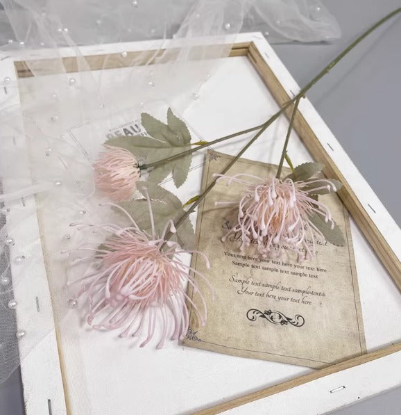 Artificial Spider Chrysanthemum Spray, faux flowers