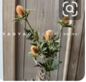 Artificial Flowers Eryngium (Sea Holly) Stem – Premium Thistle Flower Afaux843