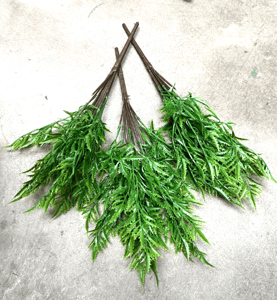 Artificial Plant Tassel Fern Bush, Rubber, High quality, home decor, events Afoil0119