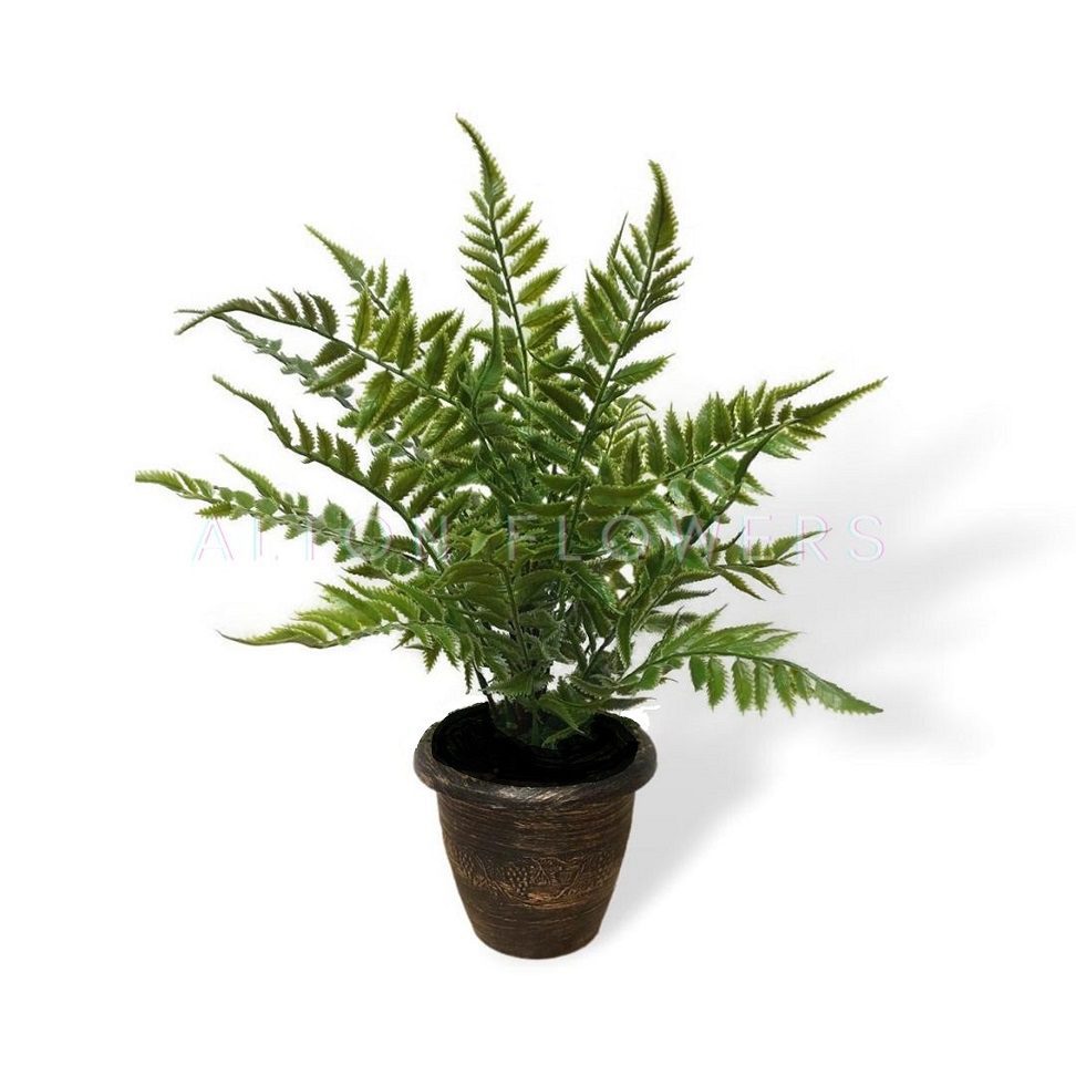 Artificial Plant Tassel Fern Bush, Rubber, High quality, home decor, events Afoil0119