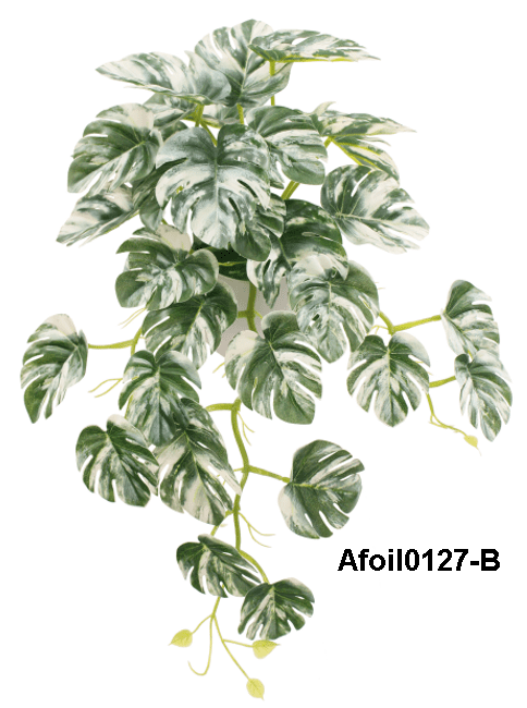 Artificial Monstera Hanging Plant Bush, Lifelike Greenery, Wall Decor, garden, home decorations. Afoil0127