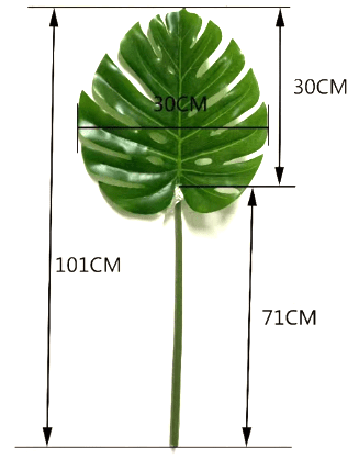 Large Artificial Monstera Leaf, Lifelike 25cm & 30cm Options for Plant Decor, arrangement, home decor, garden, events Afoil0128