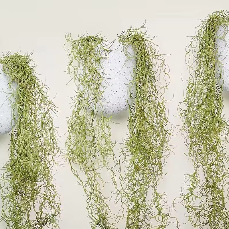 Green Air hanging vine Plastic, Artificial, Vine Kelp Plant Wall Hanging, home decor, garden, events, Afoil041