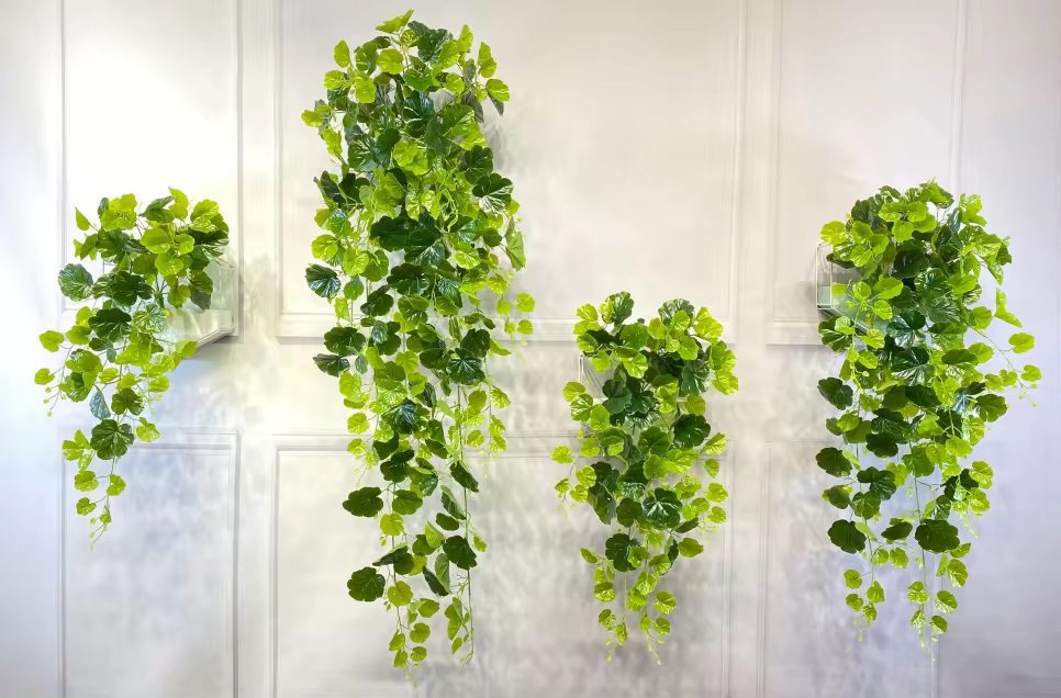 Plant Artificial Begonia Bush, hanging plant, wall hanging, home decor, events Afoil065