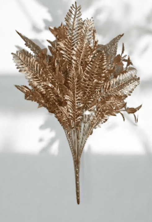 Plant Artificial Leafs Gold Bush, Home decor, flower arrangement, events Afoil171