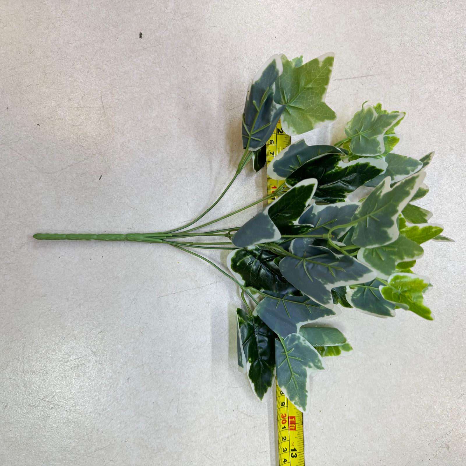 Artificial Variegated Ivy Bush – 30cm Faux Greenery for Home & Décor Afoil217