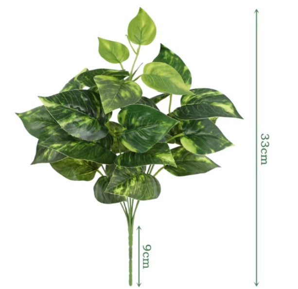 Artificial Dieffenbachia Leaf Bush – 32cm Afoil242-1