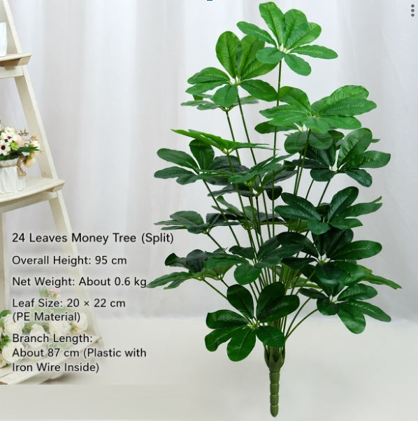 24 Leaves Money Tree (Split) Artificial