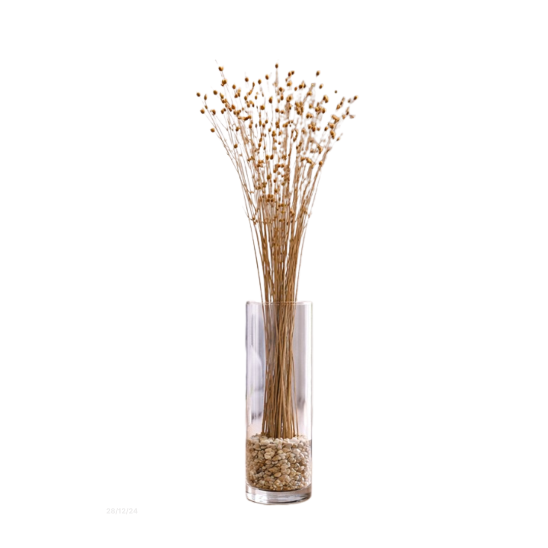 Natural Linseed Grass Dry Leaves | Dry Flowers | Dried Leaves Afoil276-2
