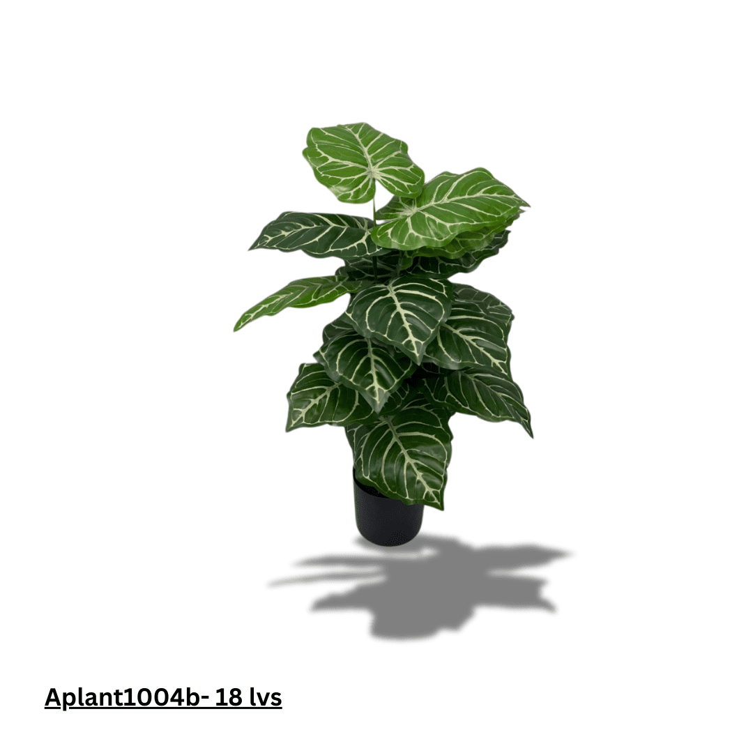 65cm Artificial Crystalline Anthurium Plant with black plastic cemented pot, home decor, garden, events Aplant1004b- 18 lvs