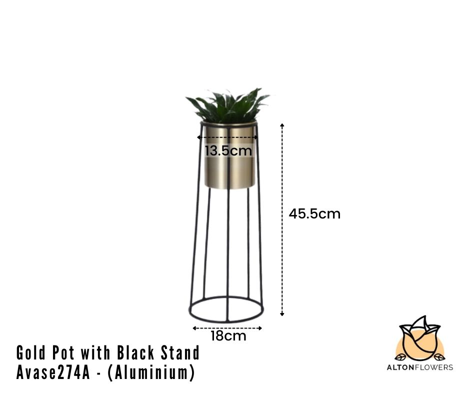 60cm Artificial Plant arranged into a metal pot with stand, home decor, events, garden Aplant1010