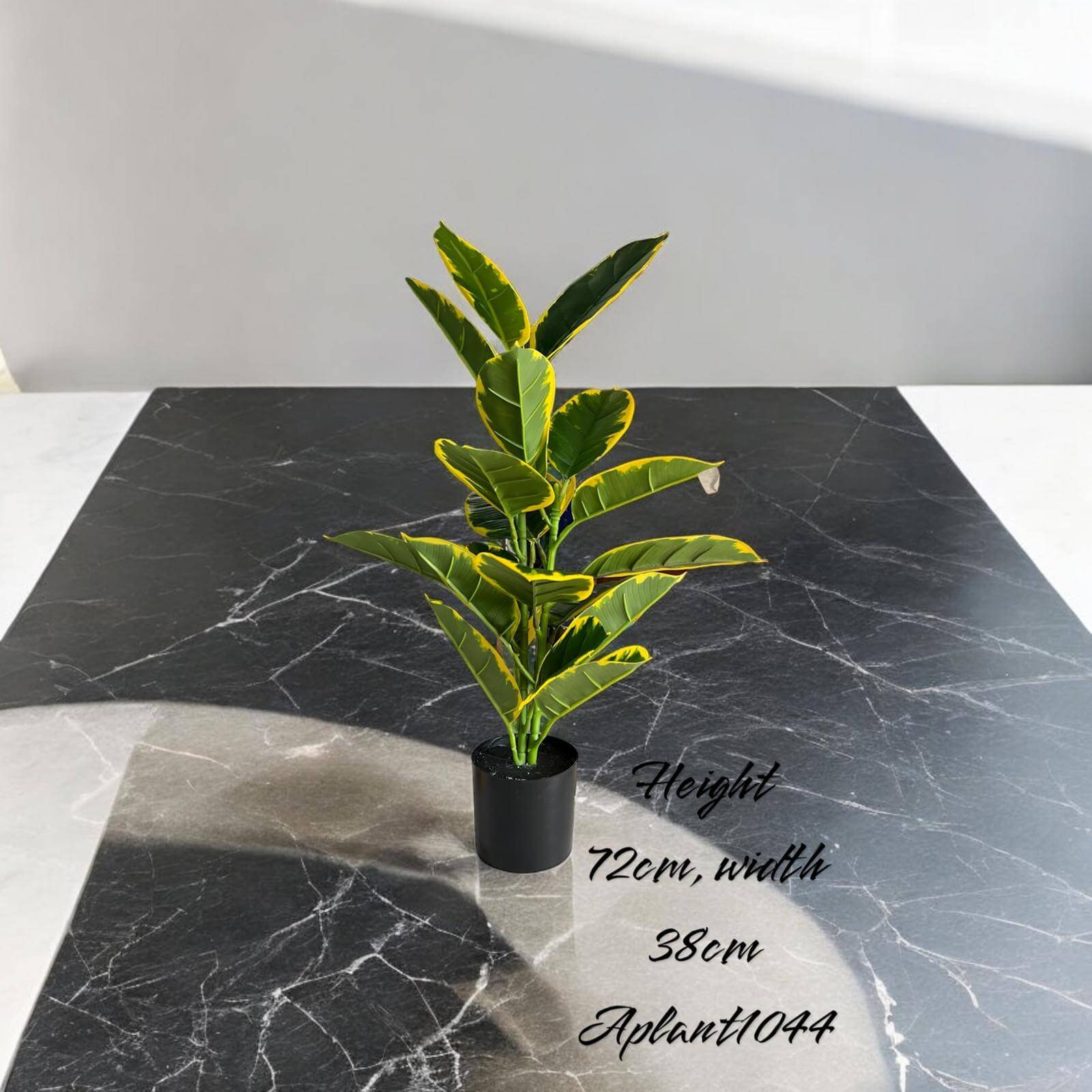 72cm Artificial Plant Golden Ficus Elastica, home decor balcony events Aplant1044