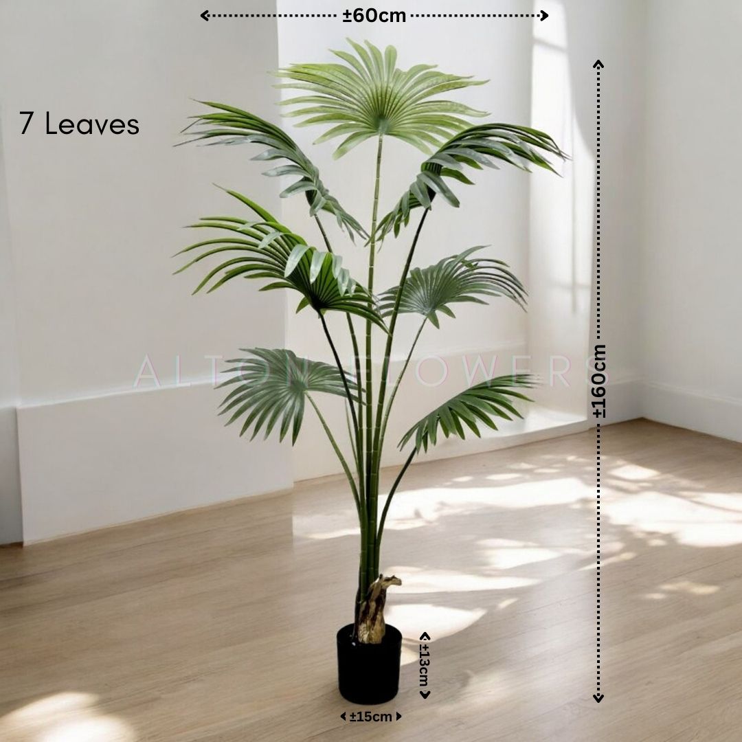 160cm Artificial Plant Fan Palm, Home Decor, Events, Gardens Aplant1062-160cm