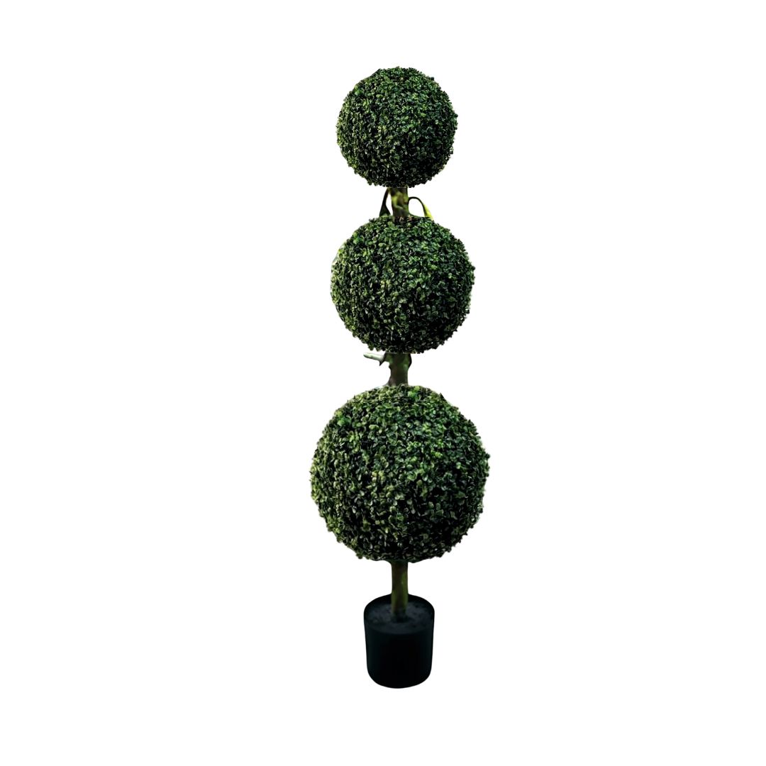 120-150cm Artificial Plant Topiary Triple Ball, home decor, garden, events Aplant1079