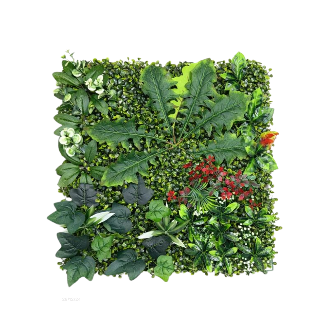 Artificial grass wall panel by Alton Flowers N Gifts, lush green outdoor-inspired home decor for events or interior design.