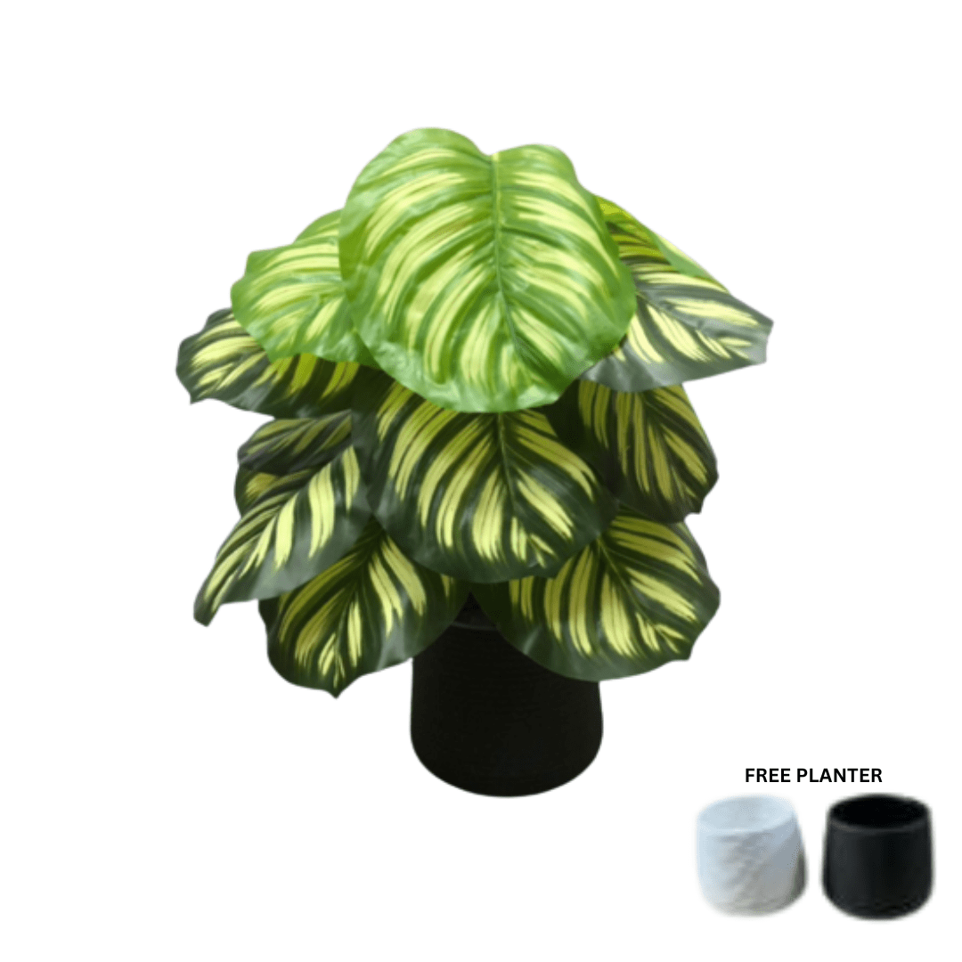45cm Plant Artificial Peacock plant, shrubs, foilages, Plant 12 leaves Aplant1102-1
