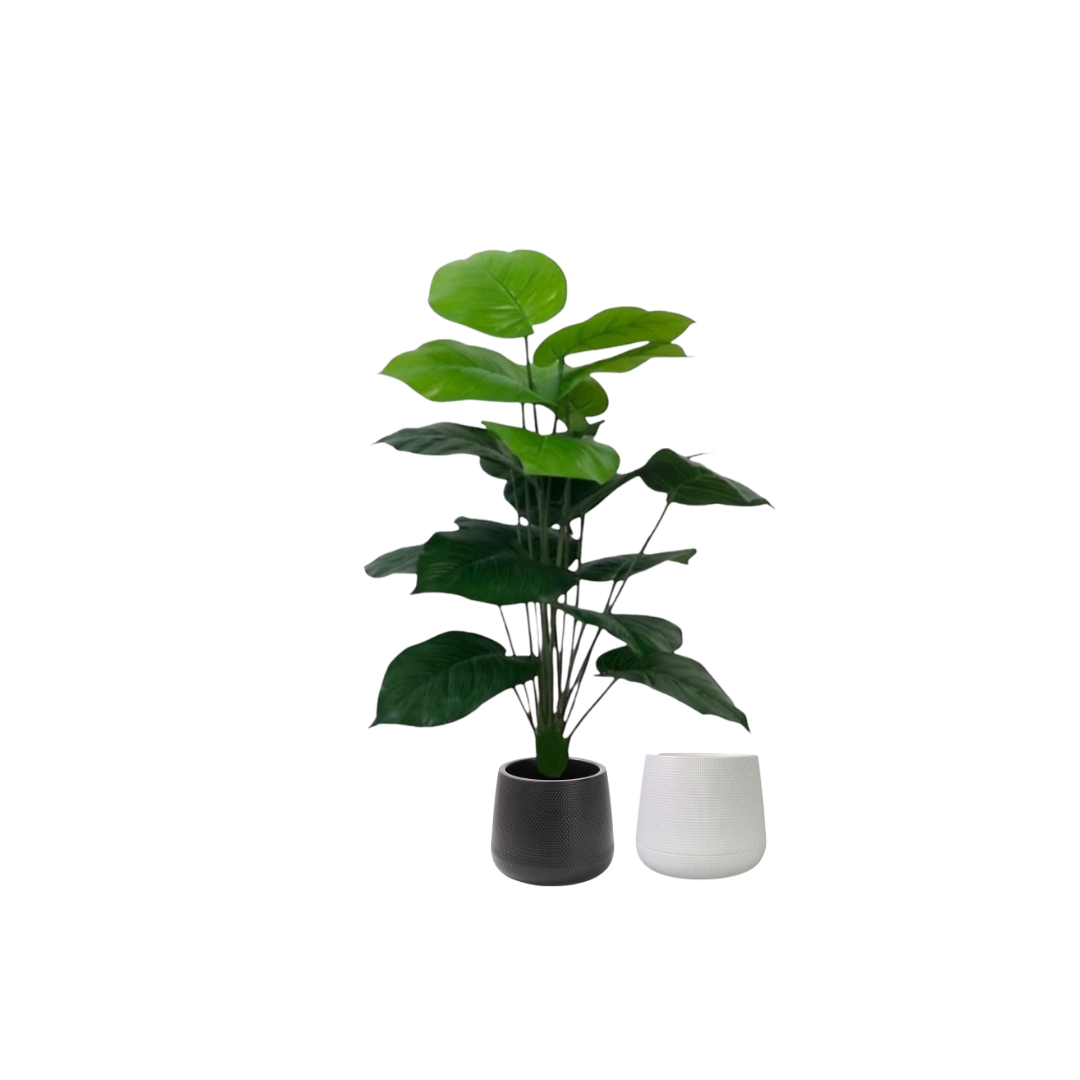 65cm Plant Artificial Green Philo plant, Money Plant, shrubs, foilages, Plant 18 leaves Aplant1105-2 - Alton Flowers