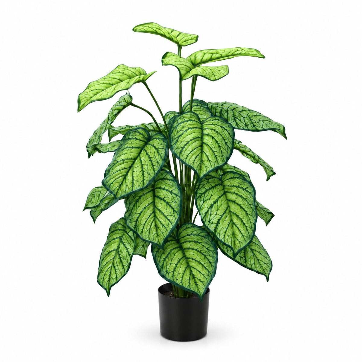 Artificial 90cm potted succulent plant with flowers by Alton Flowers, perfect for home decor, garden, or event decoration.